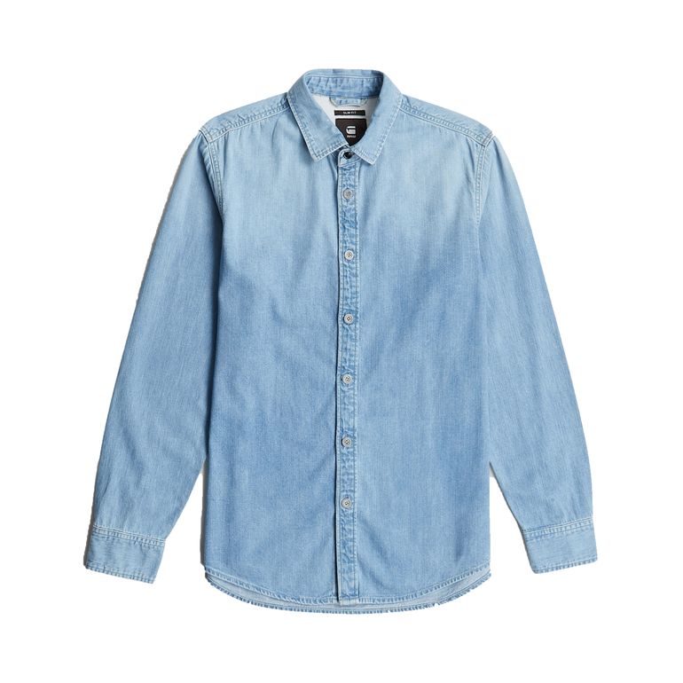 G-STAR RAW CLEAN SLIM SHIRT L/S Herren Jeanshemd