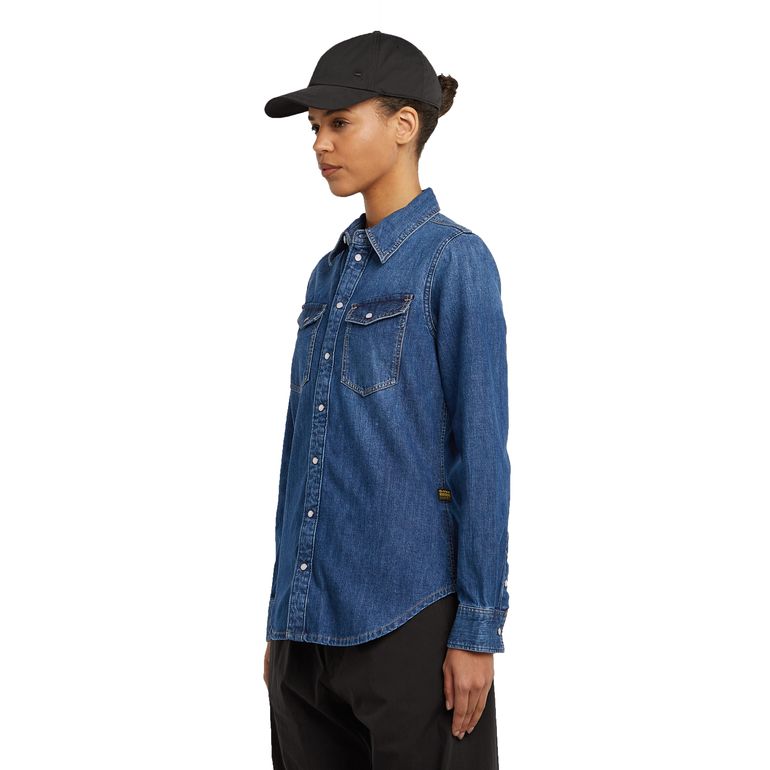G-STAR RAW SLIM WESTERN SHIRT L/S WMN Damen Jeanshemd