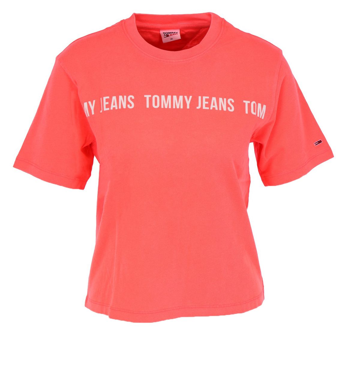 TOMMY JEANS TJW BOXY CROP TAPE SS TEE Damen T-Shirt