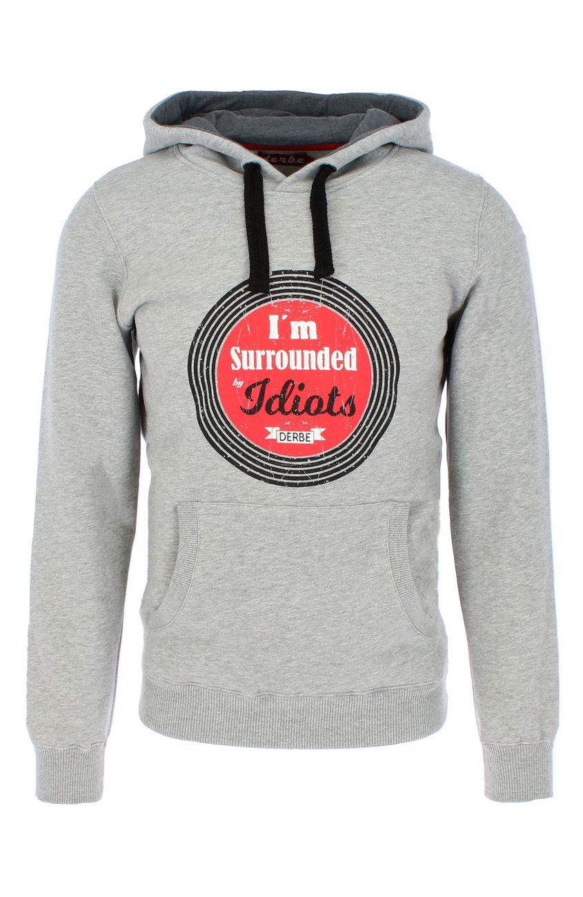 Derbe Hamburg - Herren Pullover Duke Morris Surround Fuck Sweat Rundhals Kapuze