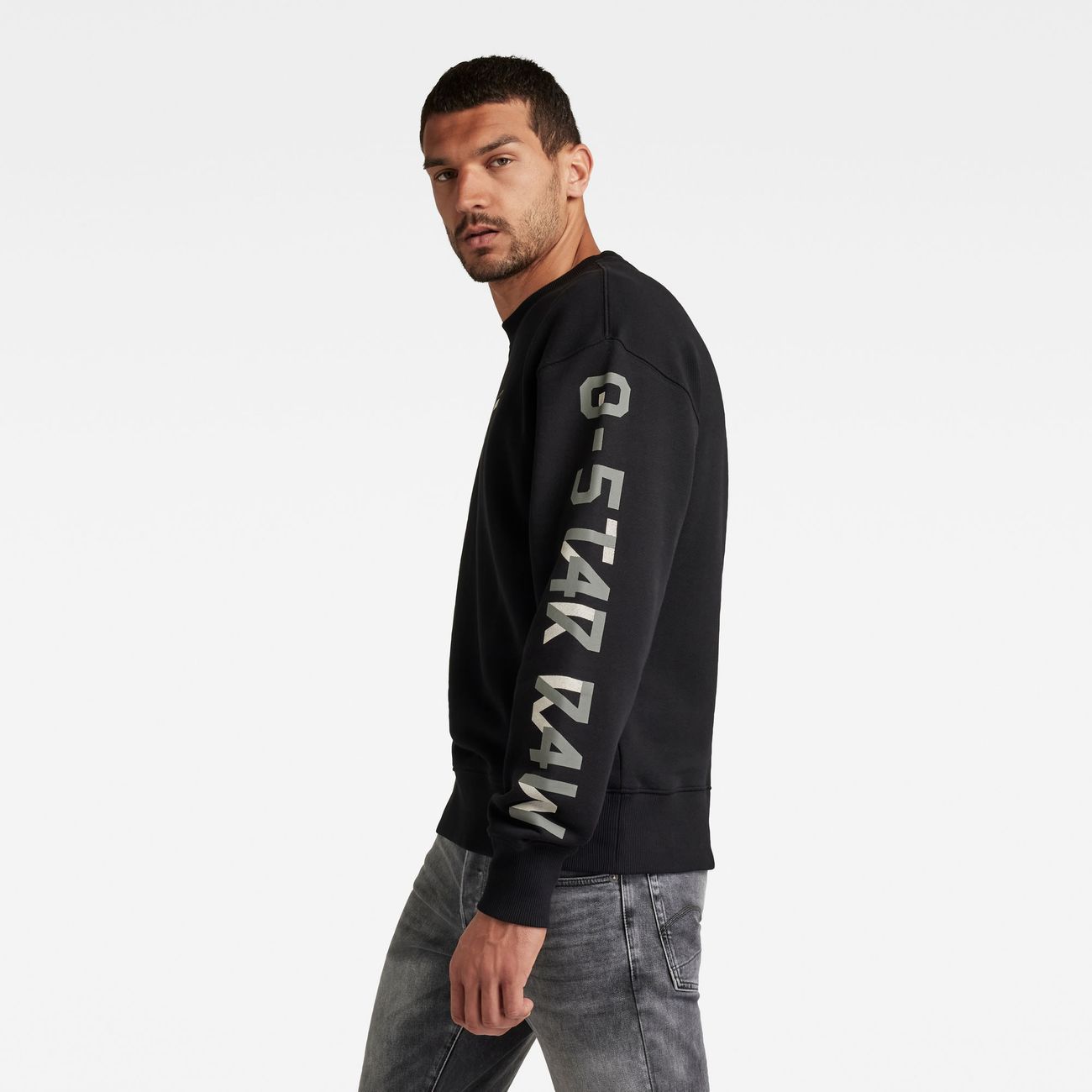 G-STAR RAW DENIM SLEEVE GRAPHICS LOOSE R SWEAT Herren Sweatshirt