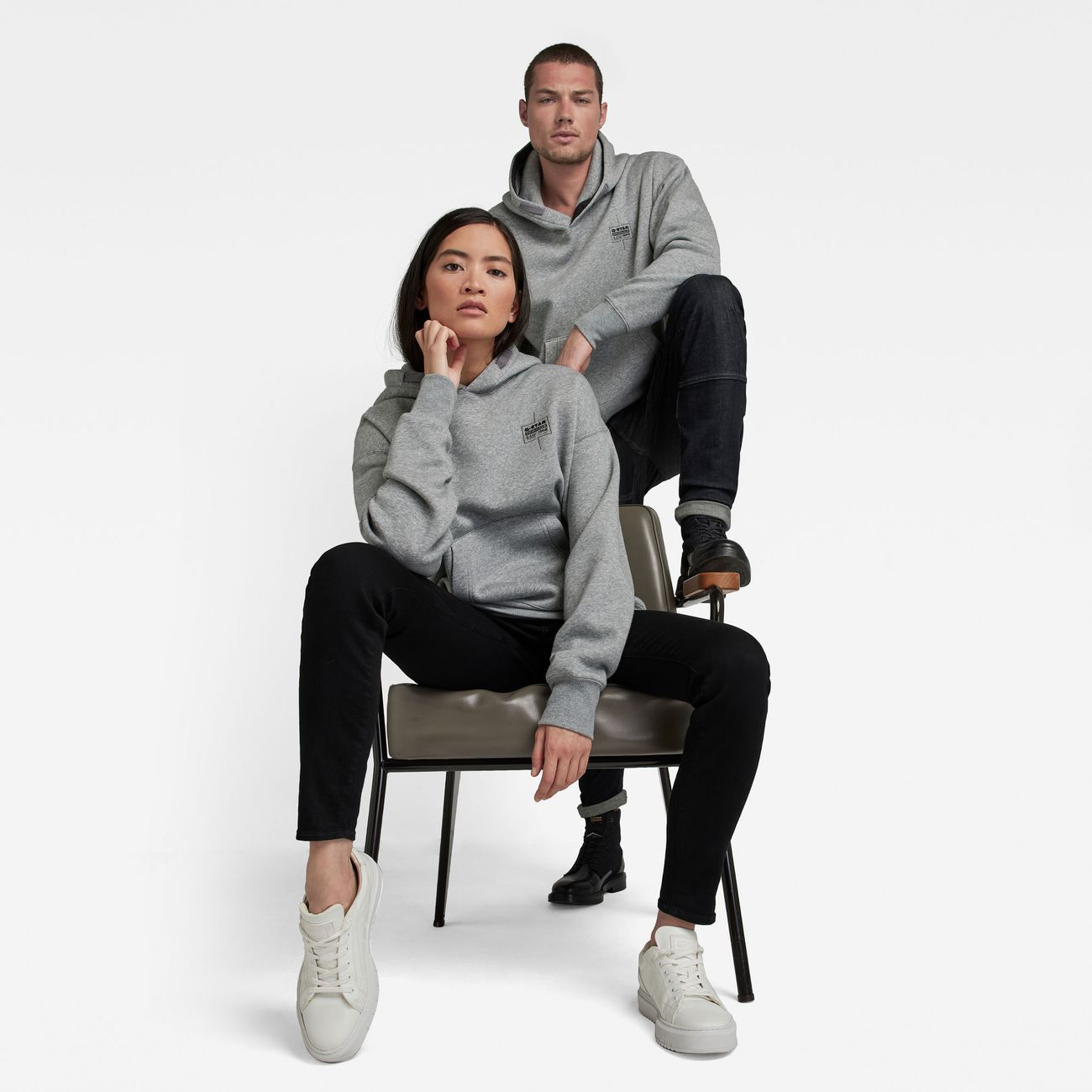 G-STAR RAW DENIM UNISEX CORE OVERSIZED HDD Kapuzenpullover