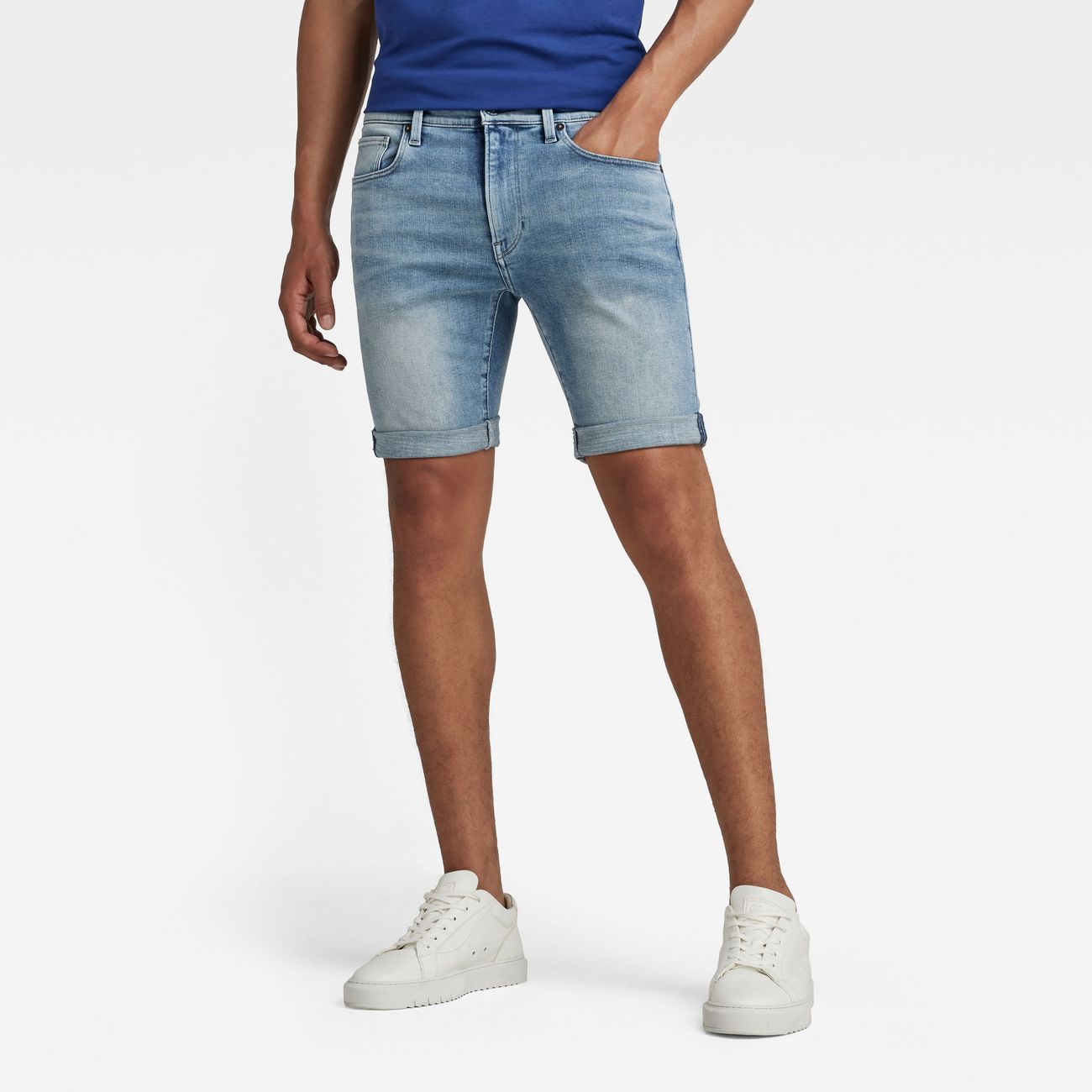 G-STAR RAW DENIM 3301 SLIM SHORTS HERREN SLIM FIT