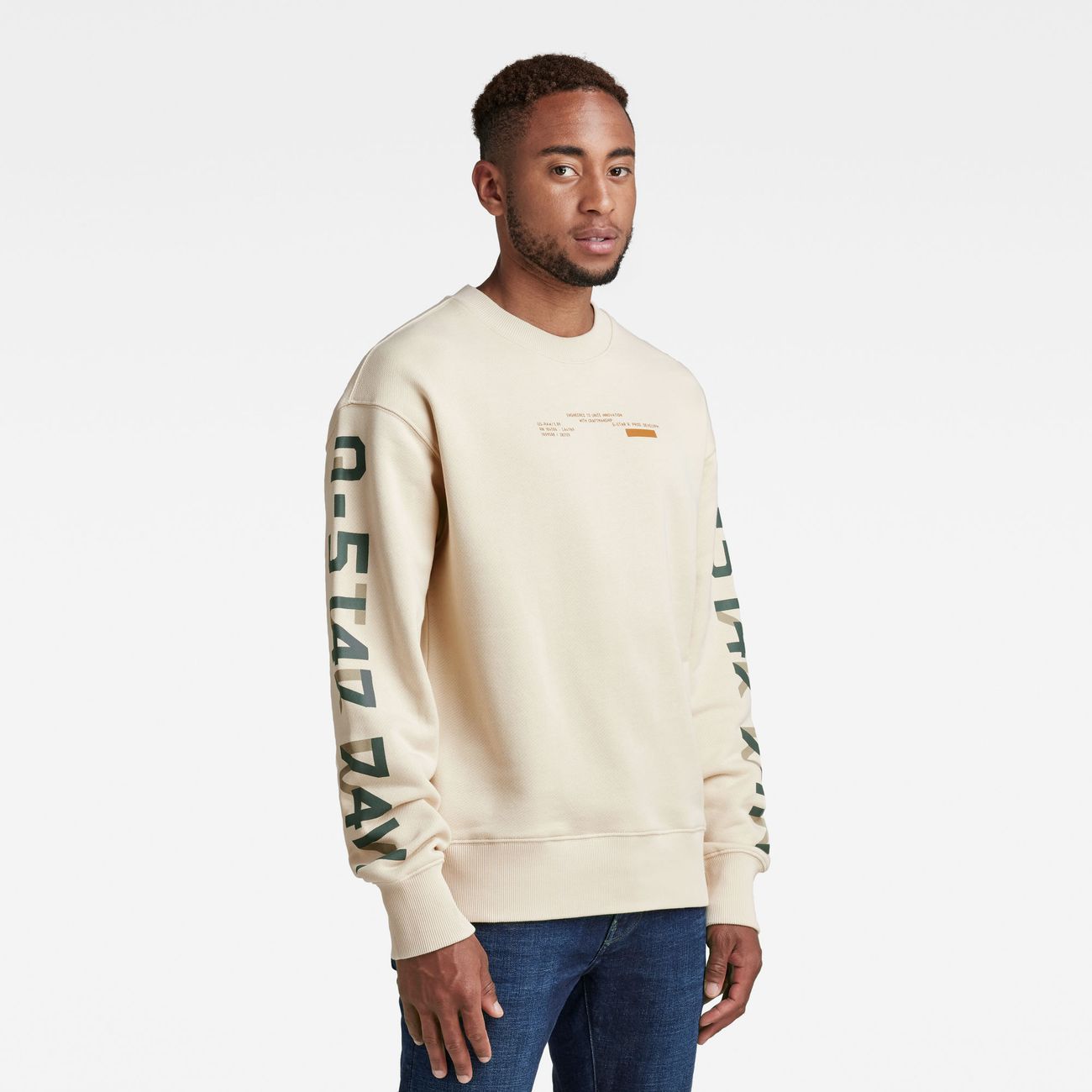 G-STAR RAW DENIM SLEEVE GRAPHICS LOOSE R SWEAT Herren Sweatshirt