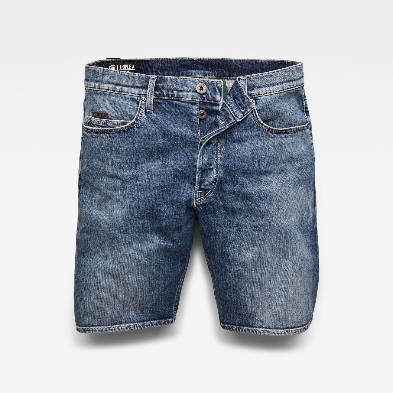 G-STAR RAW DENIM TRIPLE A  DENIM SHORTS HERREN STRAIGHT FIT