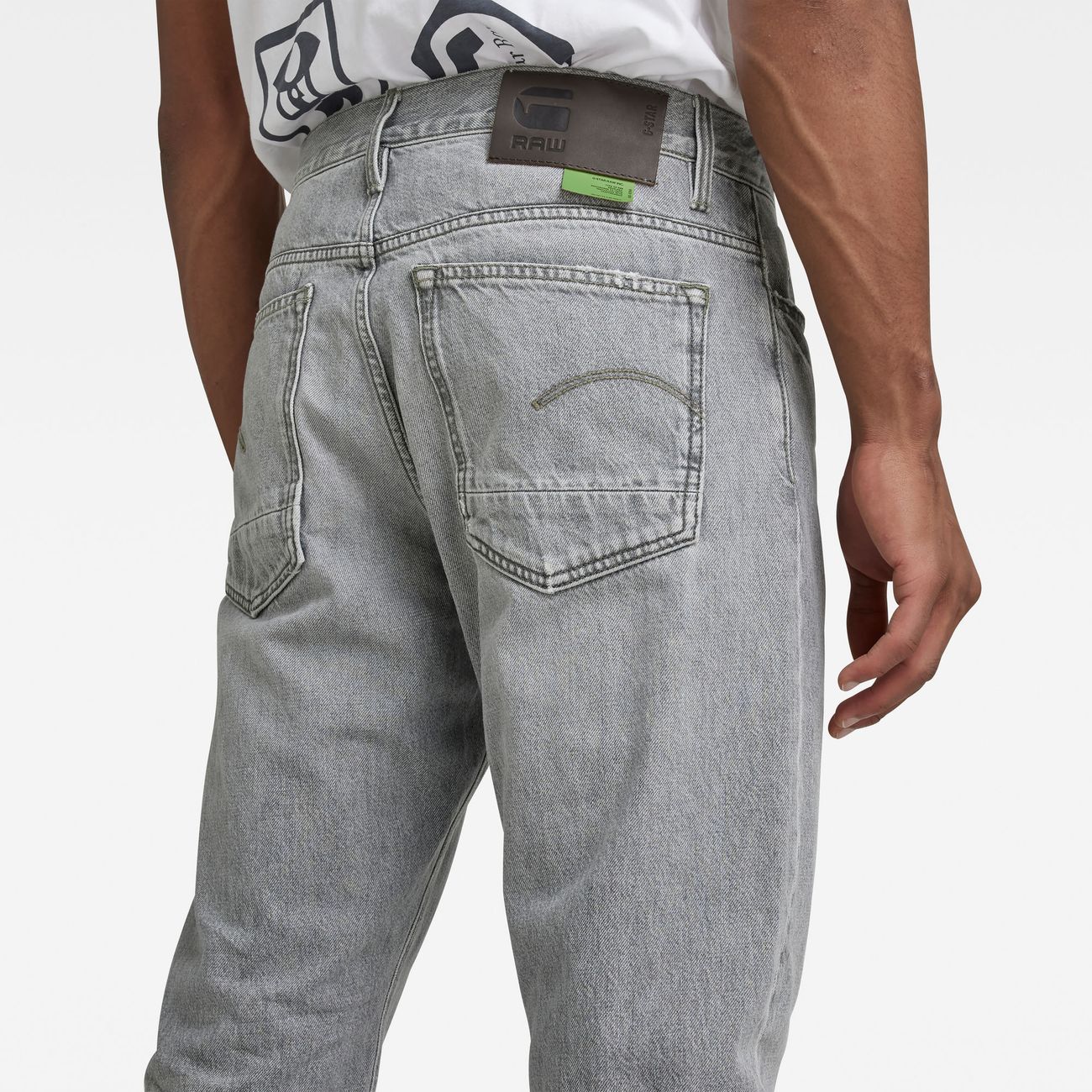 G-STAR RAW DENIM TRIPLE A REGULAR STRAIGHT Faded Grey Limestone Herren Jeans