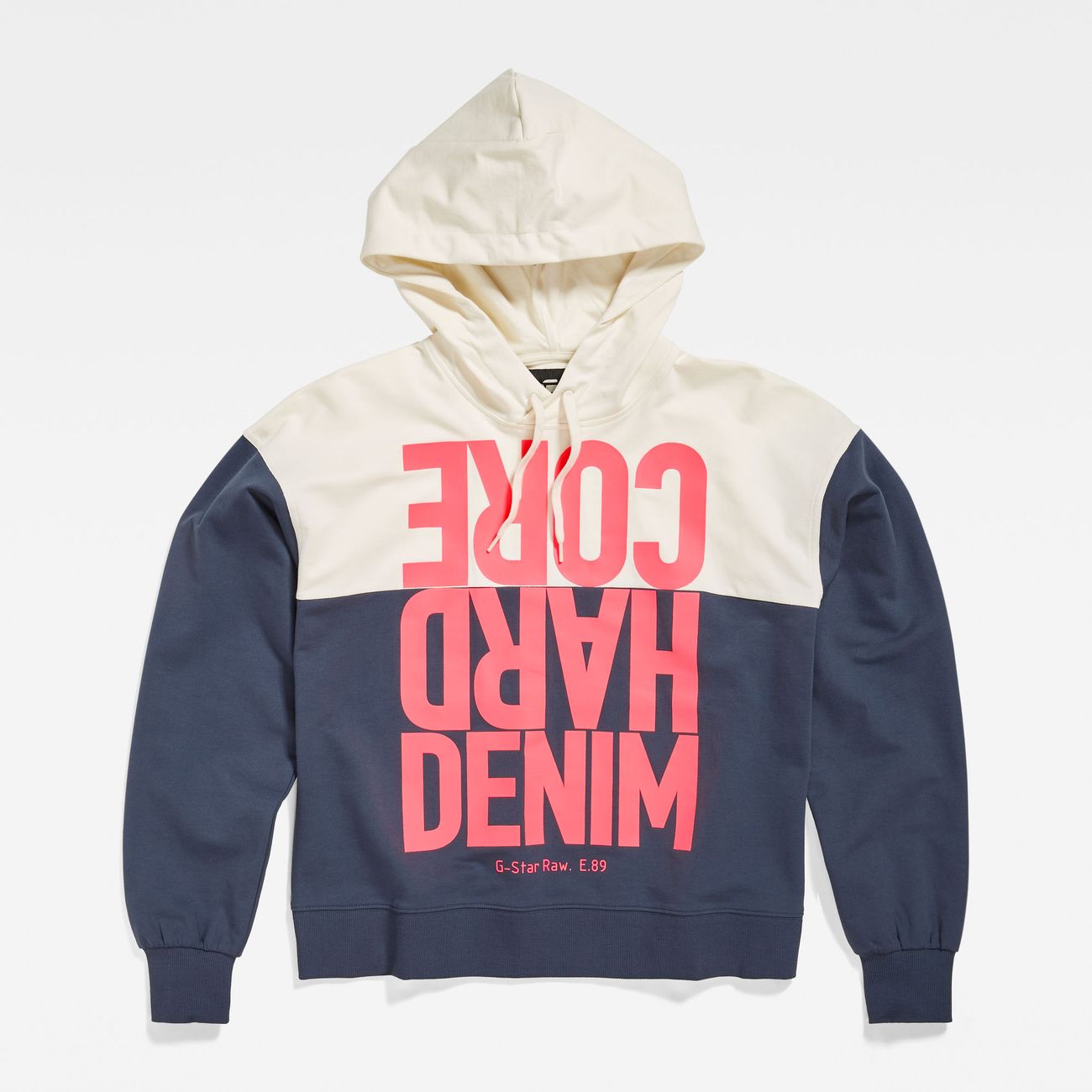 G-STAR RAW DENIM HARD CORE DENIM LOOSE Damen Kapuzen Sweatshirt