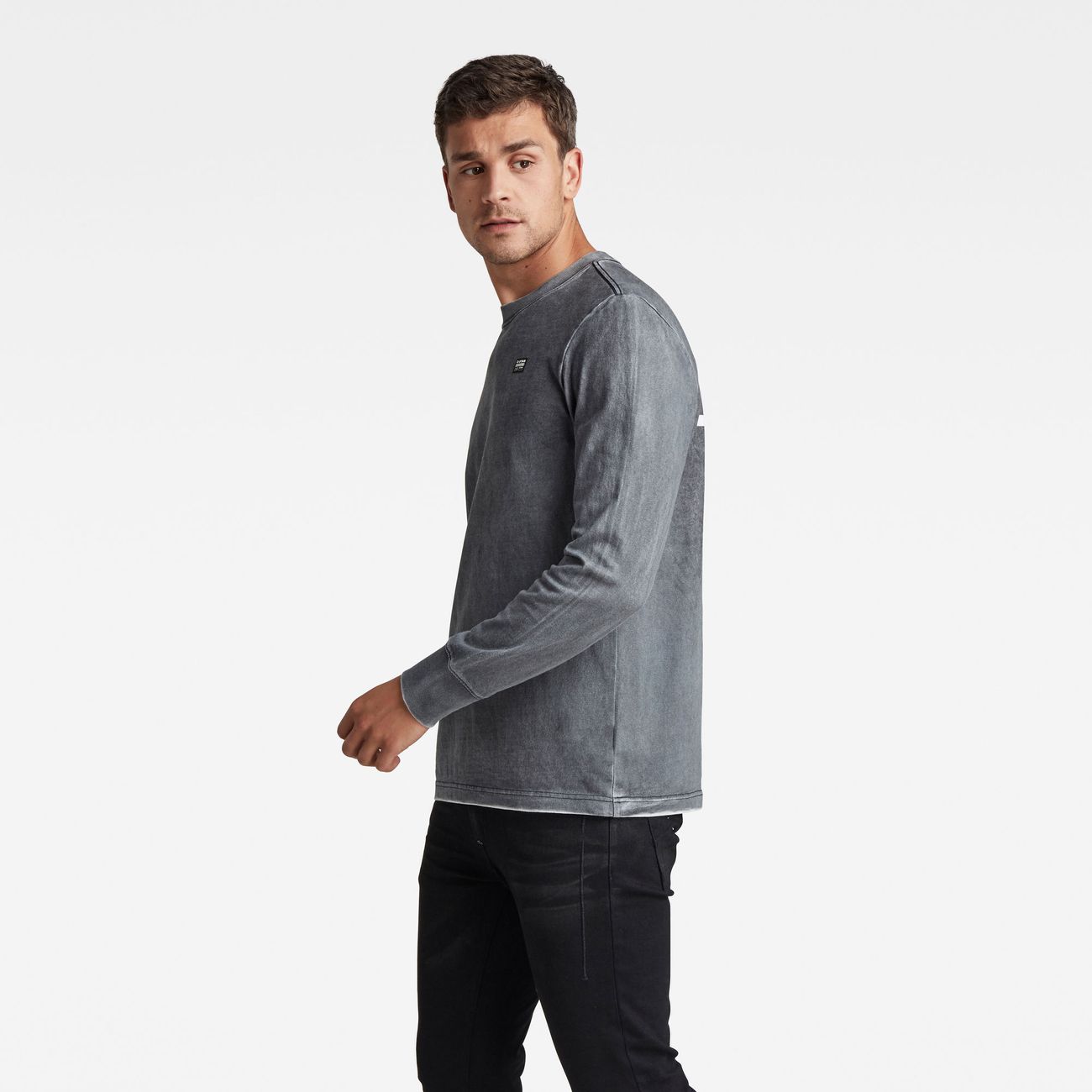 G-STAR RAW DENIM BACK SPRAY R T L/S Herren Longsleeve