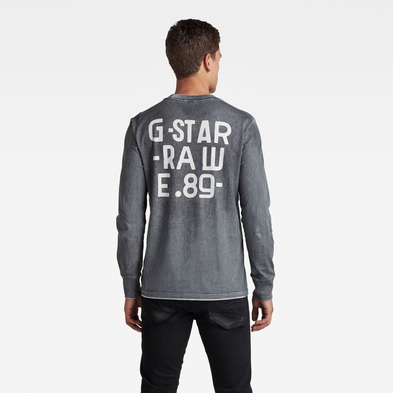 G-STAR RAW DENIM BACK SPRAY R T L/S Herren Longsleeve