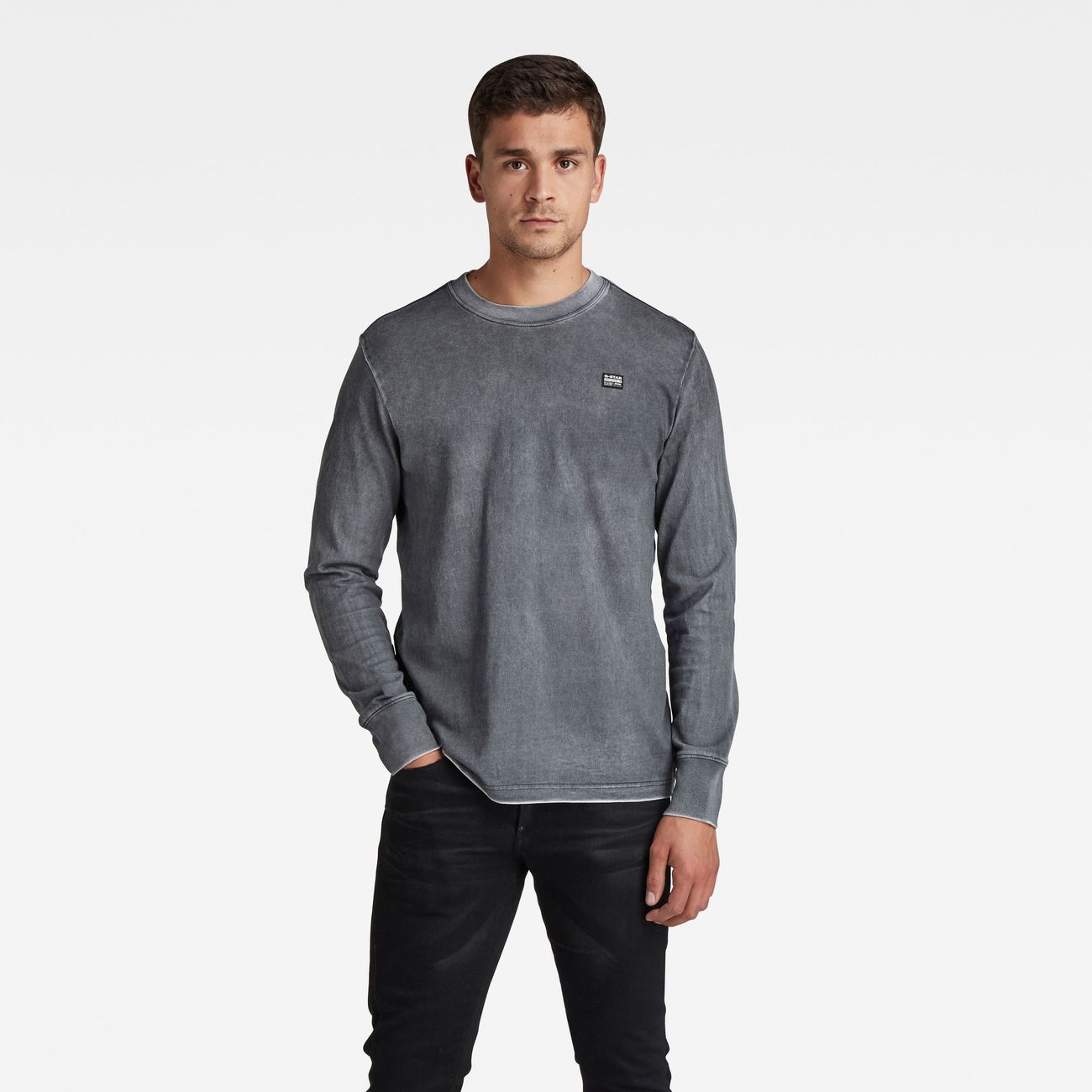 G-STAR RAW DENIM BACK SPRAY R T L/S Herren Longsleeve