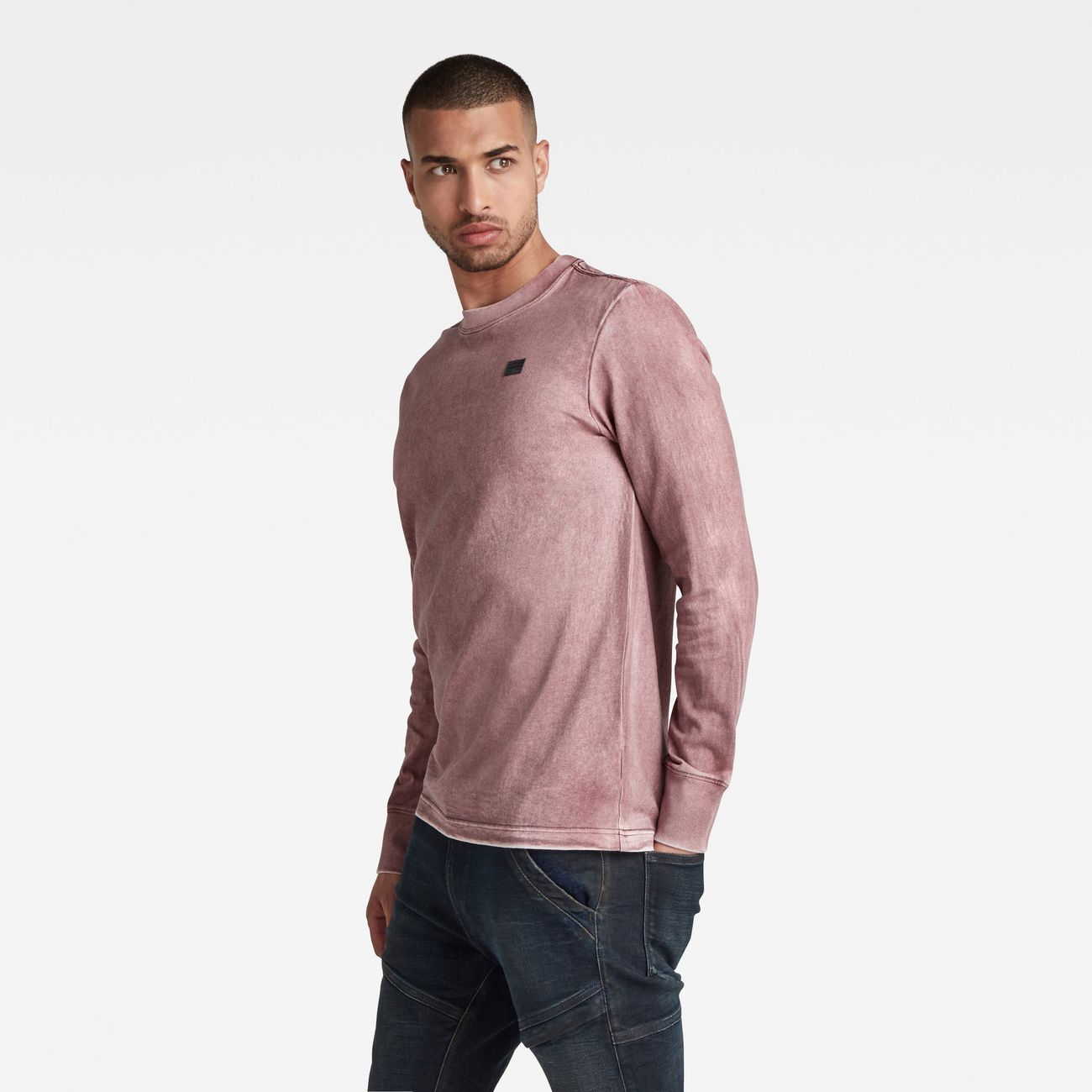 G-STAR RAW DENIM BACK SPRAY R T L/S Herren Longsleeve