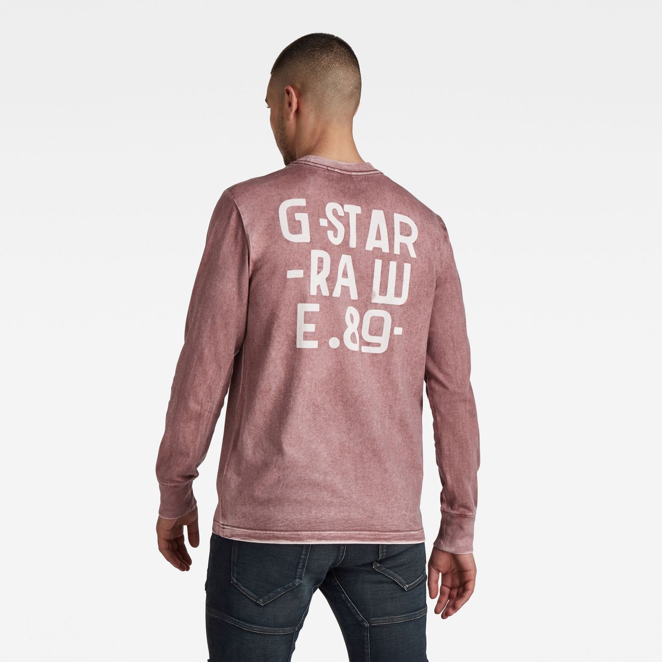 G-STAR RAW DENIM BACK SPRAY R T L/S Herren Longsleeve