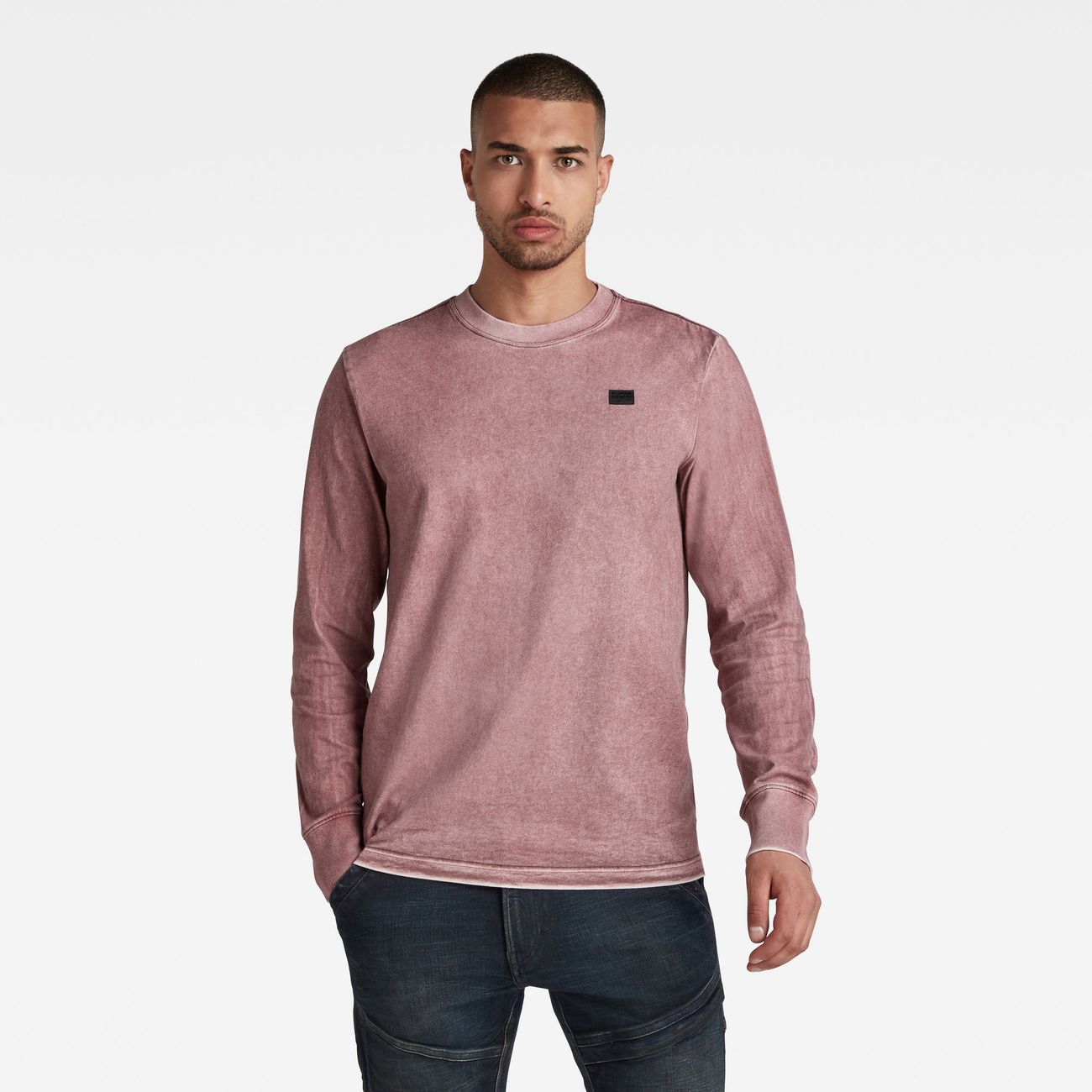 G-STAR RAW DENIM BACK SPRAY R T L/S Herren Longsleeve