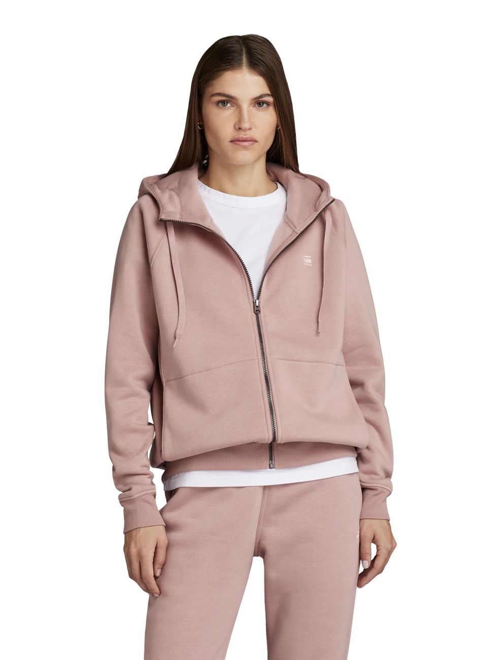 G-STAR RAW DENIM PREMIUM CORE 2.1 HOODIE ZIP THRU SWEAT Damen Kapuzen-Sweatjacke