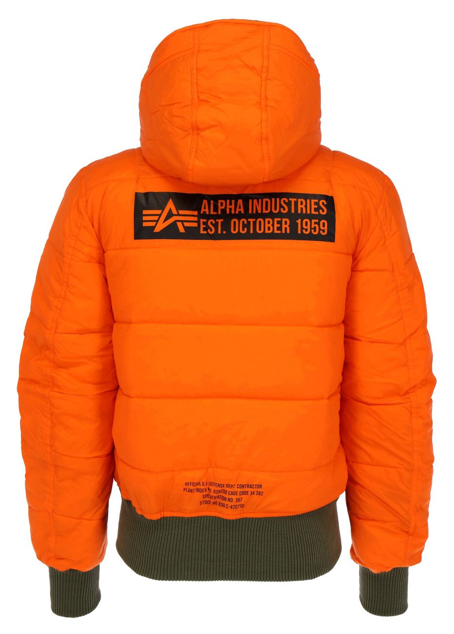 ALPHA INDUSTRIES Hooded Puffer FD Reversible Herren Daunen Wendejacke