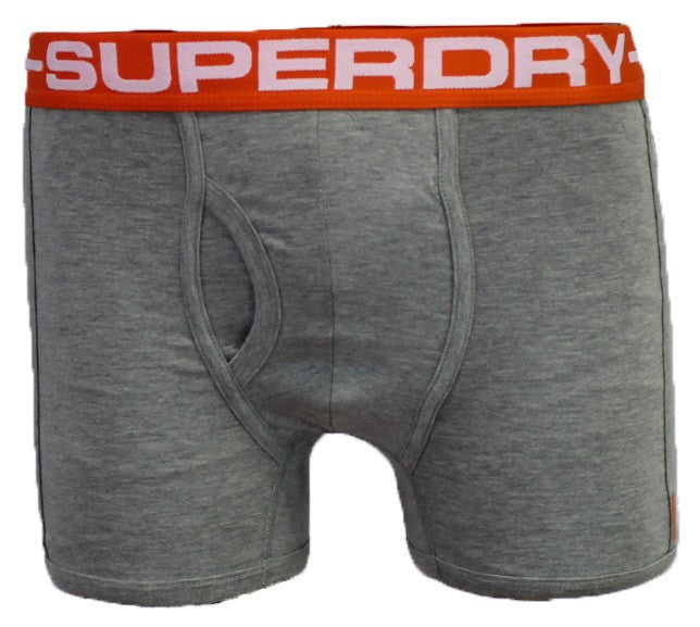 Superdry Sport Boxer Grey Marl/Orange Slim Fit 
