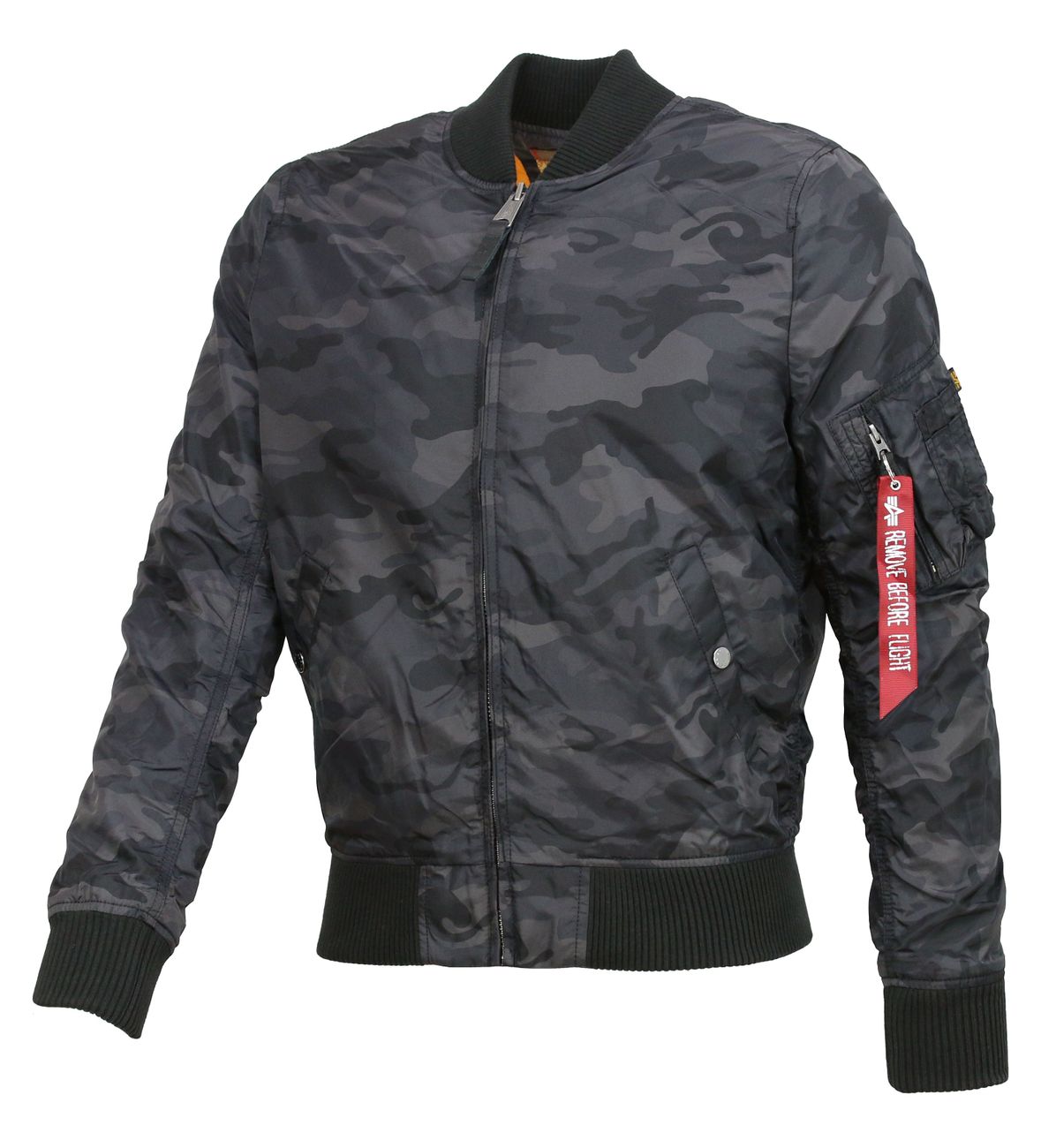 Alpha Industrie MA-1 TT Herren Bomberjacke/Sommerjacke Black Camo
