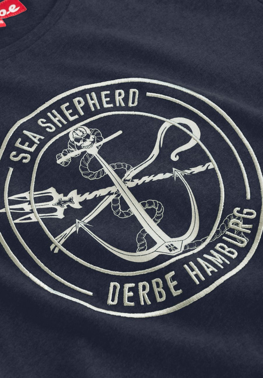 DERBE HAMBURG JF BARBE MONO GOTS iC Damen T-Shirt Sea Shepherd