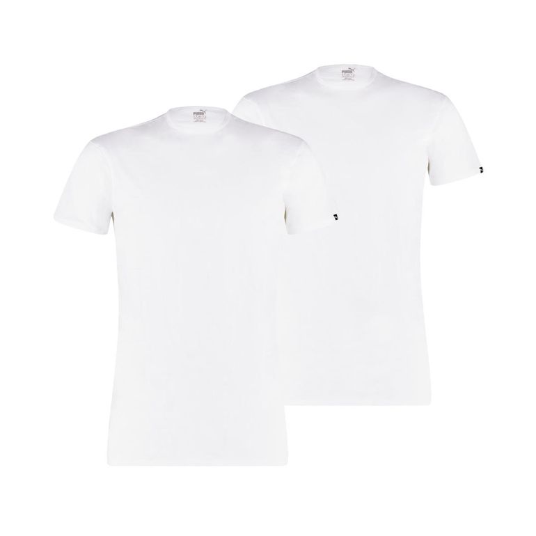 PUMA BASIC 2P CREW TEE Herren Doppelpack Rundhals T-Shirts