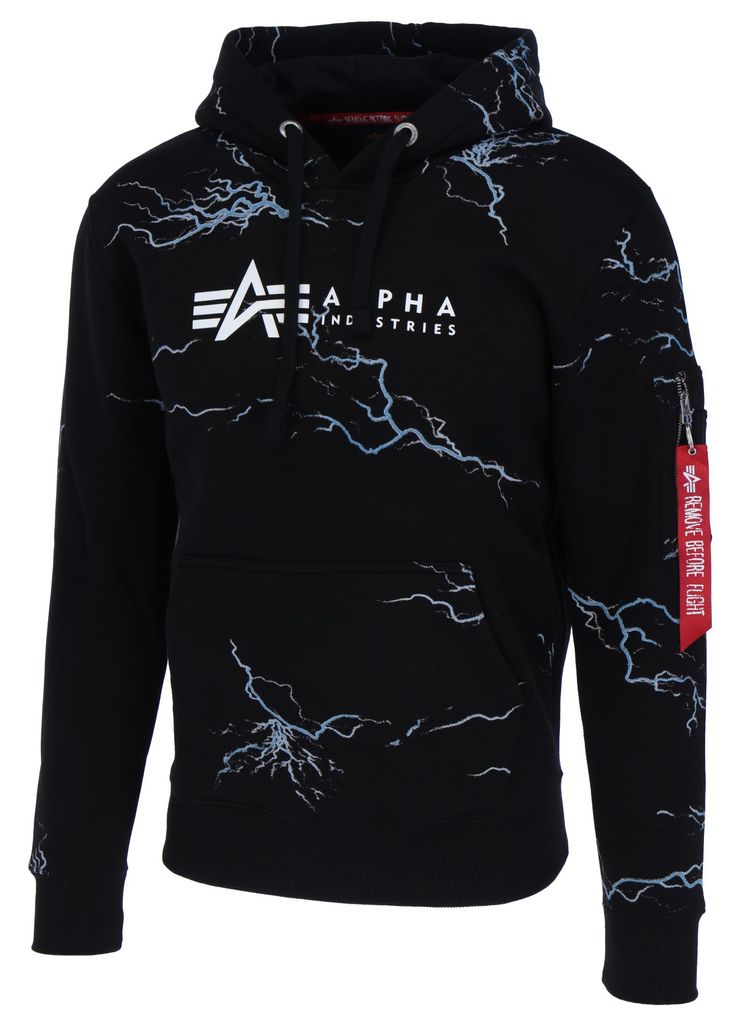 Hoodies Herren Alpha Sweatjacke Herren Back Print Pullover Herren