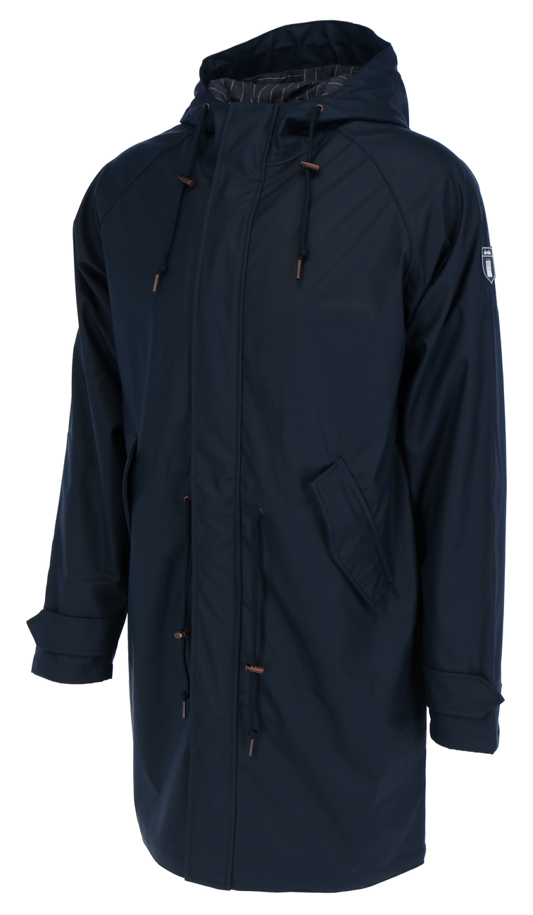 DERBE HAMBURG FRIESE TRAVEBY PINESTRIPE Herren Regenmantel