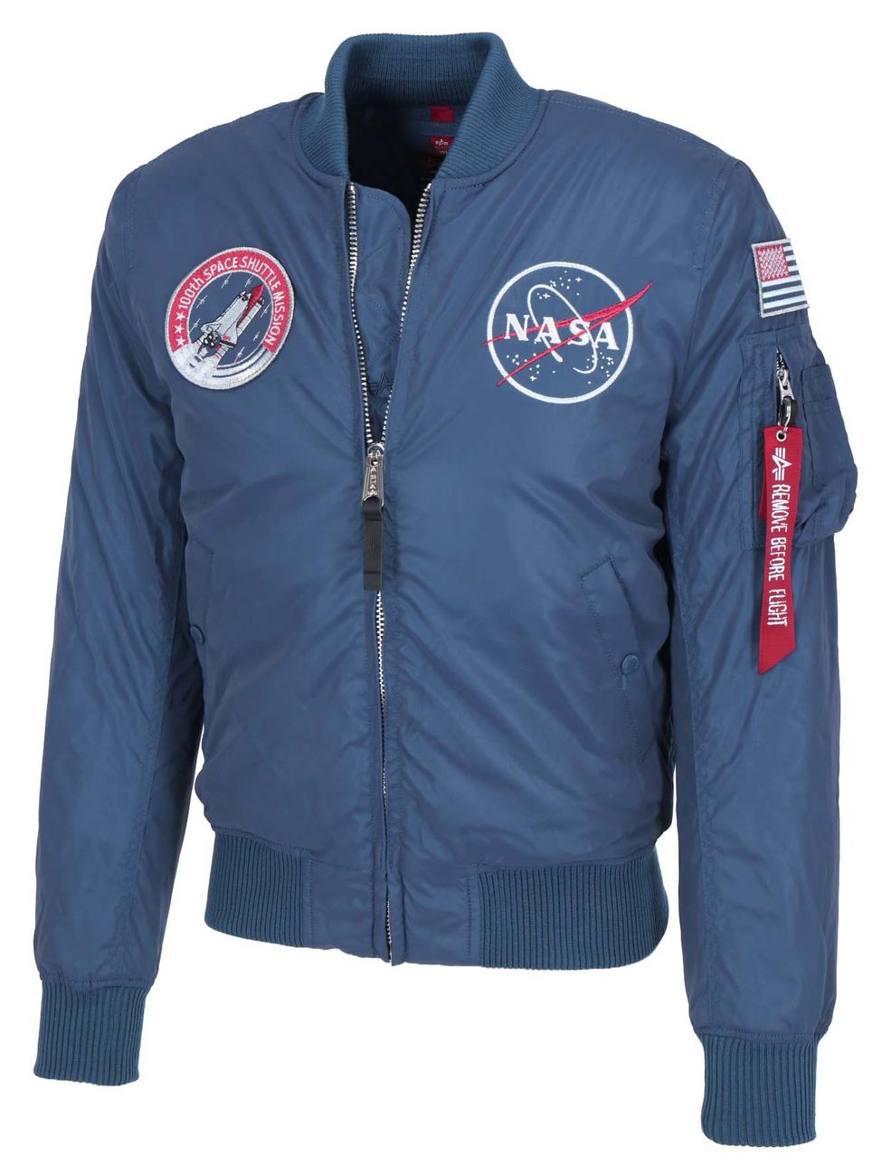 ALPHA INDUSTRIES MA-1 NASA REFLECTIVE Herren wattierte Bomberjacke