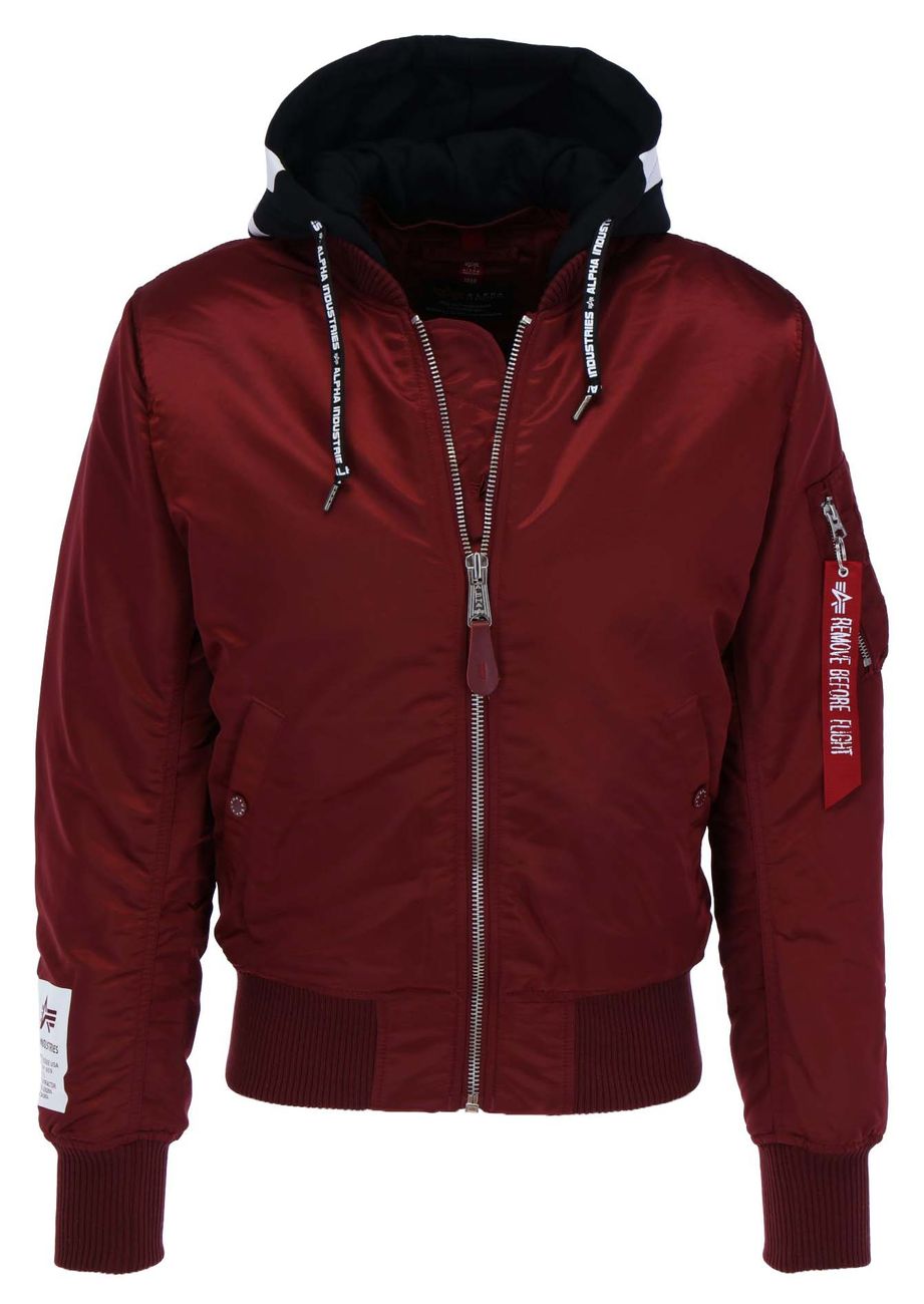 ALPHA INDUSTRIES MA-1 ZHP Herren Bomberjacke mit Kapuze