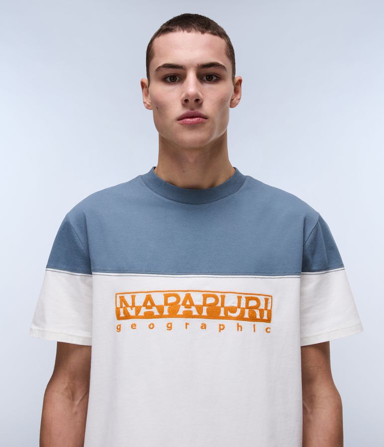 NAPAPIJRI S-SATURNIA SS Herren Colorblock T-Shirt