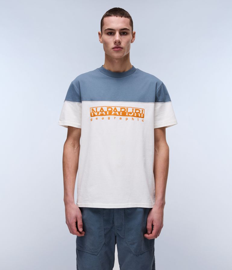 NAPAPIJRI S-SATURNIA SS Herren Colorblock T-Shirt