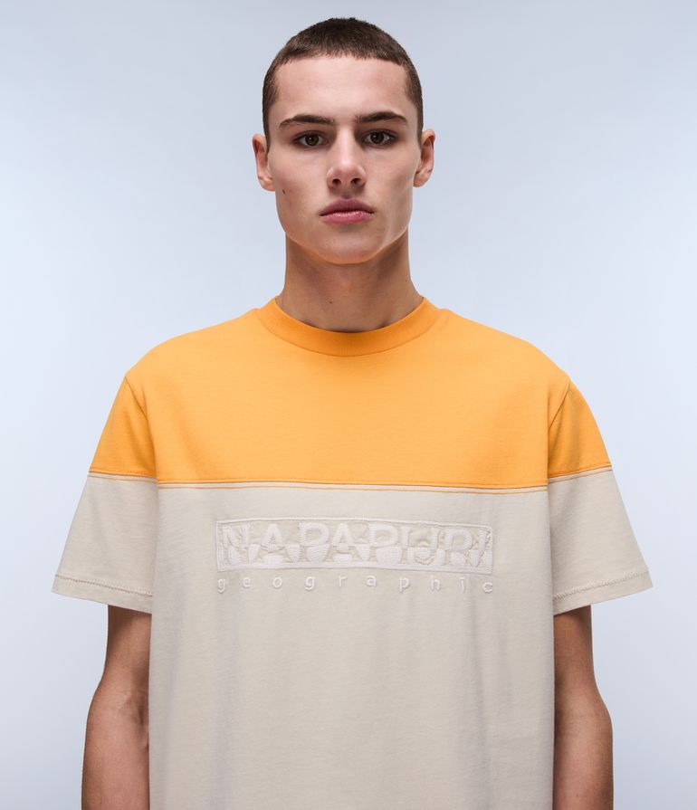NAPAPIJRI S-SATURNIA SS Herren Colorblock T-Shirt