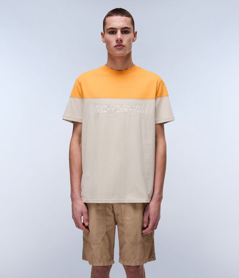 NAPAPIJRI S-SATURNIA SS Herren Colorblock T-Shirt