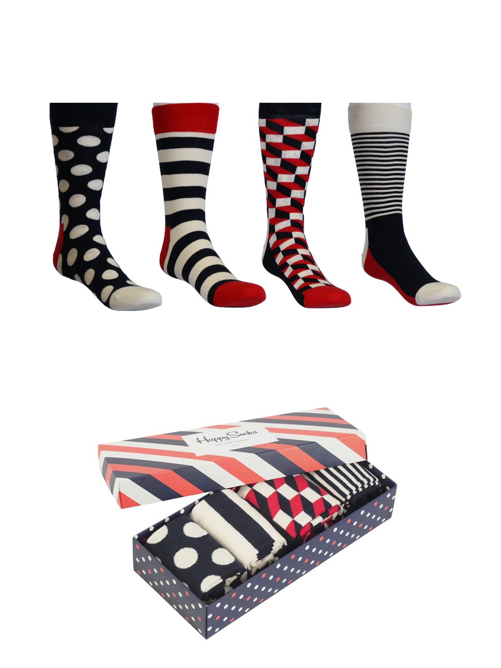 HAPPY SOCKS GIFT BOX 4er Set Strümpfe