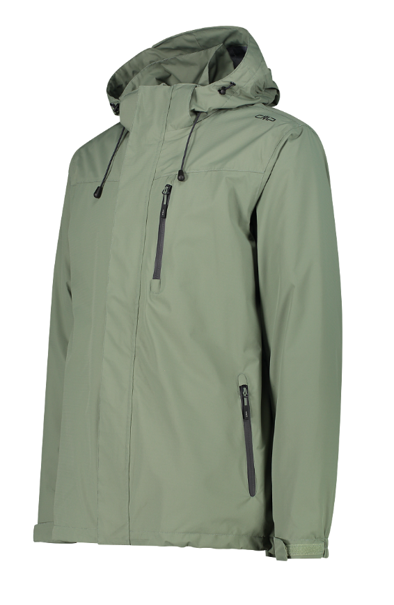 CMP MAN JACKET ZIP HOOD WITH VENTILATION Herren Regenjacke