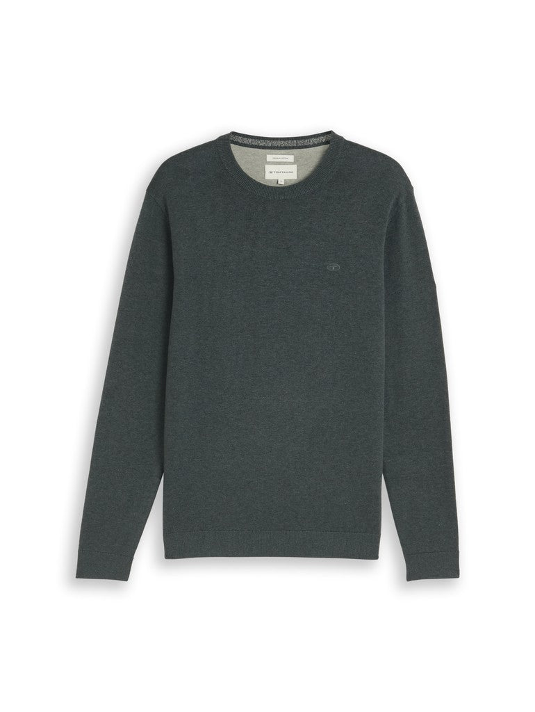 TOM TAILOR BASIC CREWNECK KNIT Herren Pullover
