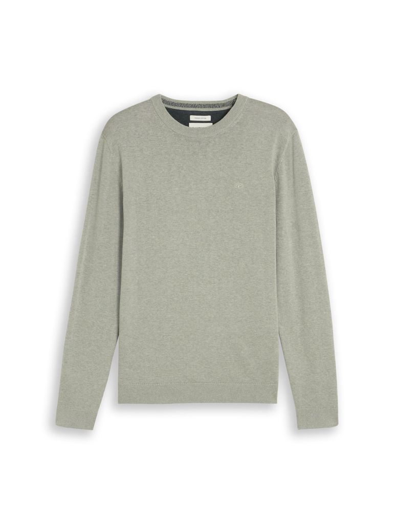 TOM TAILOR BASIC CREWNECK KNIT Herren Pullover