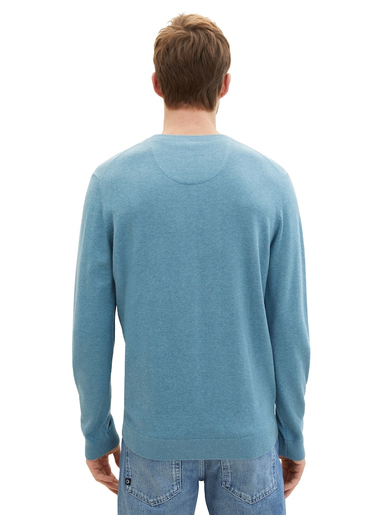 TOM TAILOR BASIC CREWNECK KNIT Herren Pullover