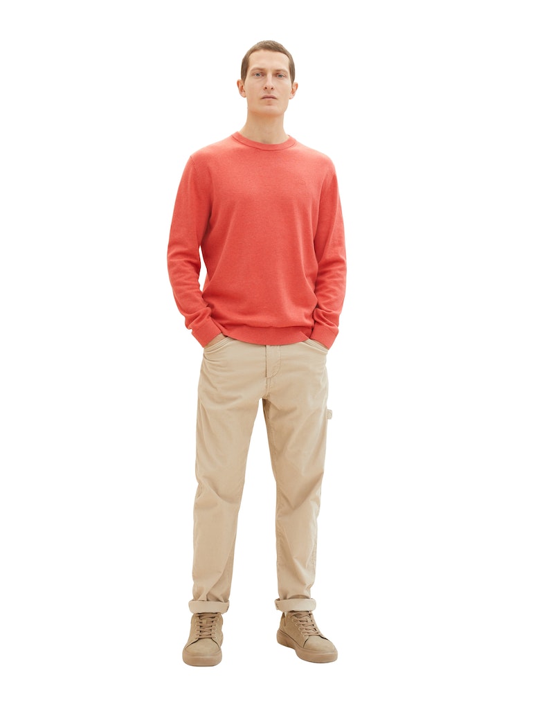 TOM TAILOR BASIC CREWNECK KNIT Herren Pullover