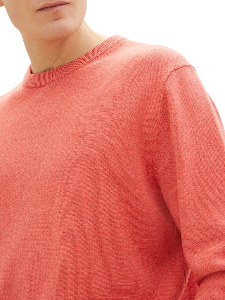 TOM TAILOR BASIC CREWNECK KNIT Herren Pullover