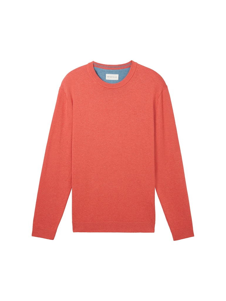 TOM TAILOR BASIC CREWNECK KNIT Herren Pullover