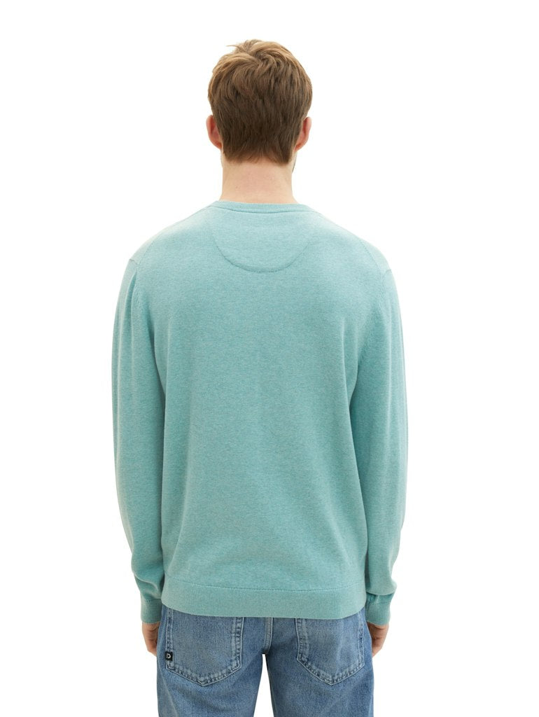 TOM TAILOR BASIC CREWNECK KNIT Herren Pullover