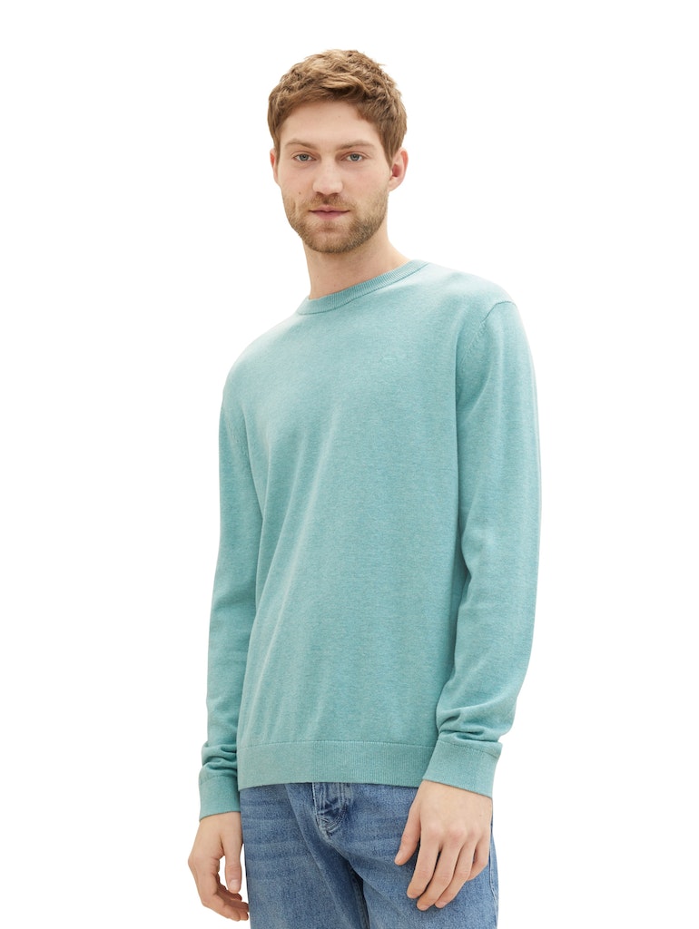 TOM TAILOR BASIC CREWNECK KNIT Herren Pullover