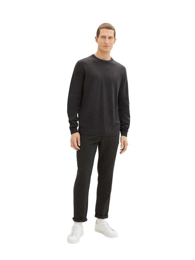 TOM TAILOR BASIC CREWNECK KNIT Herren Pullover