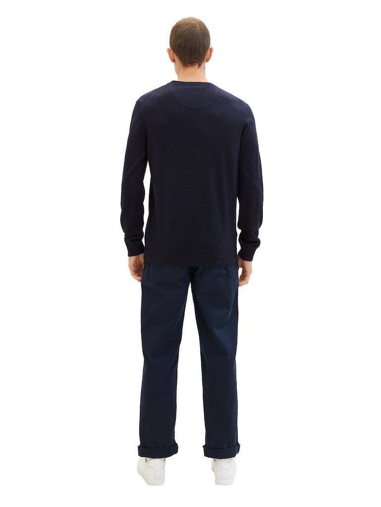 TOM TAILOR BASIC CREWNECK KNIT Herren Pullover