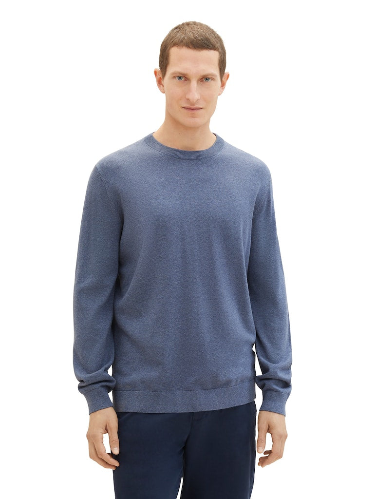 TOM TAILOR BASIC CREWNECK KNIT Herren Pullover