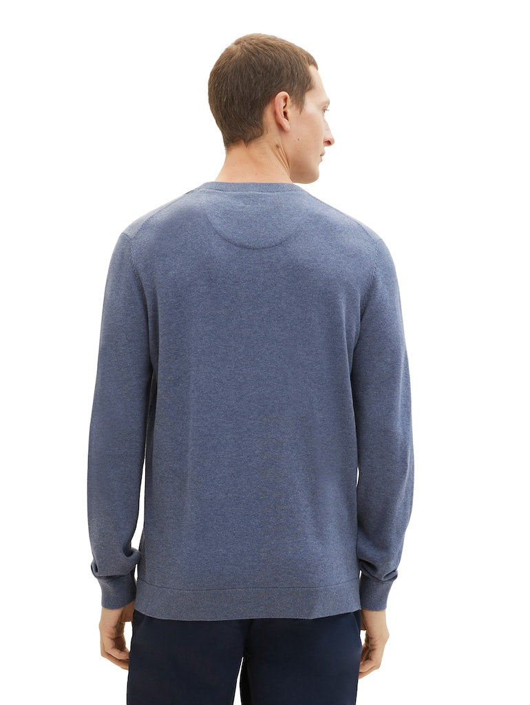 TOM TAILOR BASIC CREWNECK KNIT Herren Pullover
