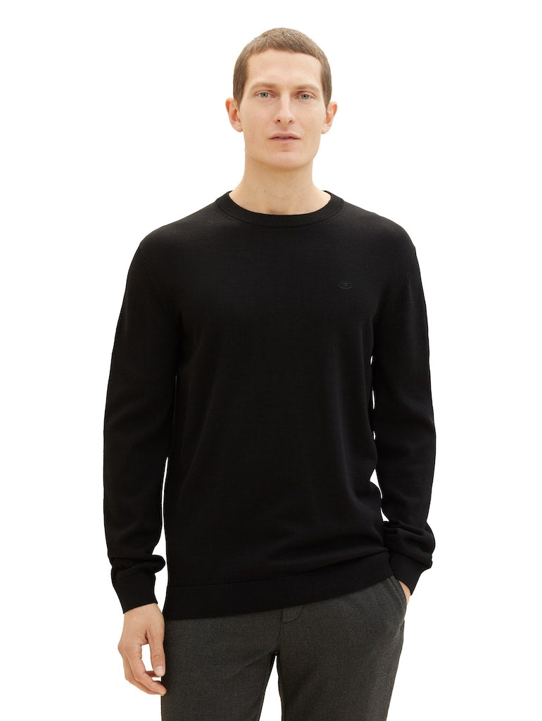 TOM TAILOR BASIC CREWNECK KNIT Herren Pullover