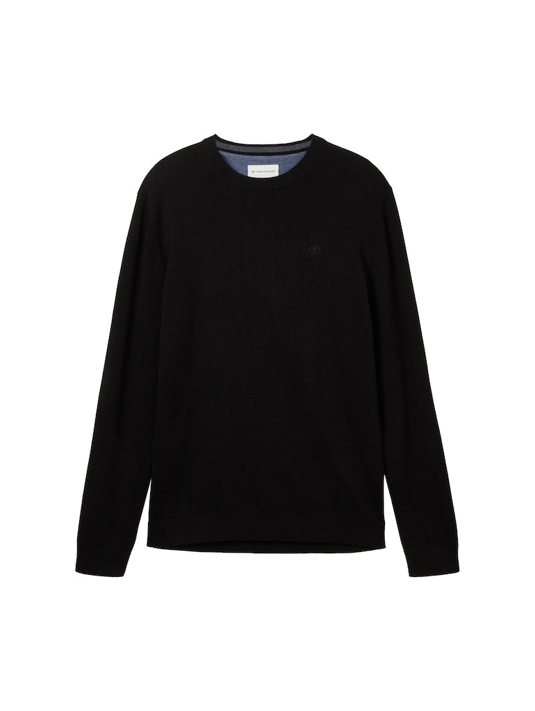 TOM TAILOR BASIC CREWNECK KNIT Herren Pullover