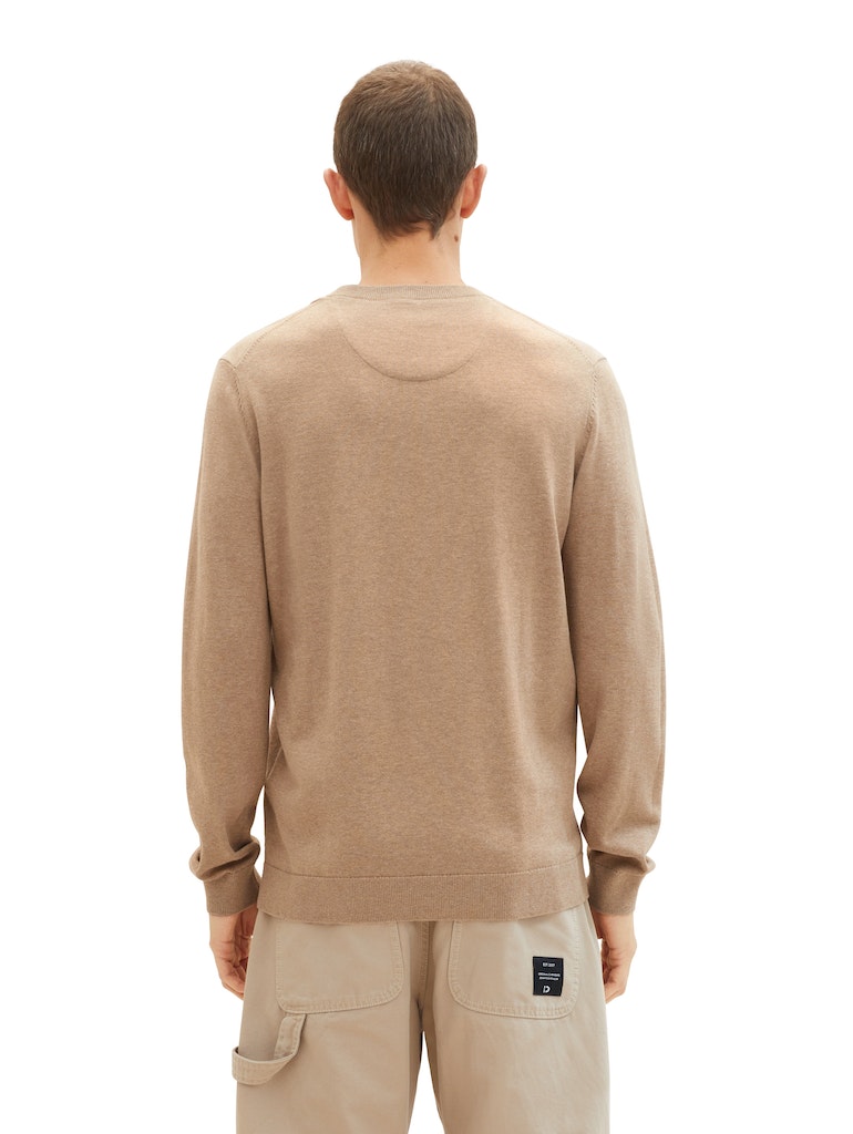 TOM TAILOR BASIC CREWNECK KNIT Herren Pullover
