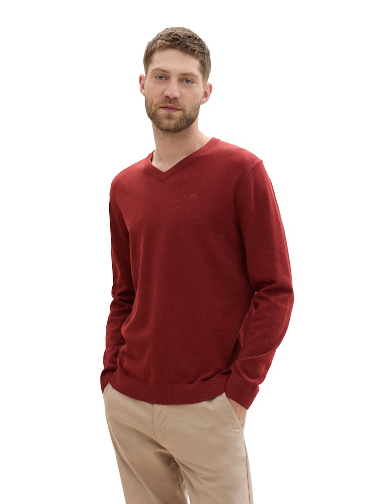 TOM TAILOR BASIC V-NECK KNIT Herren Pullover