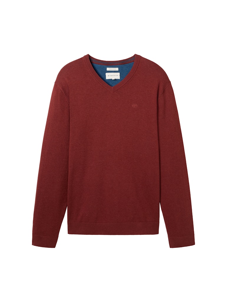 TOM TAILOR BASIC V-NECK KNIT Herren Pullover